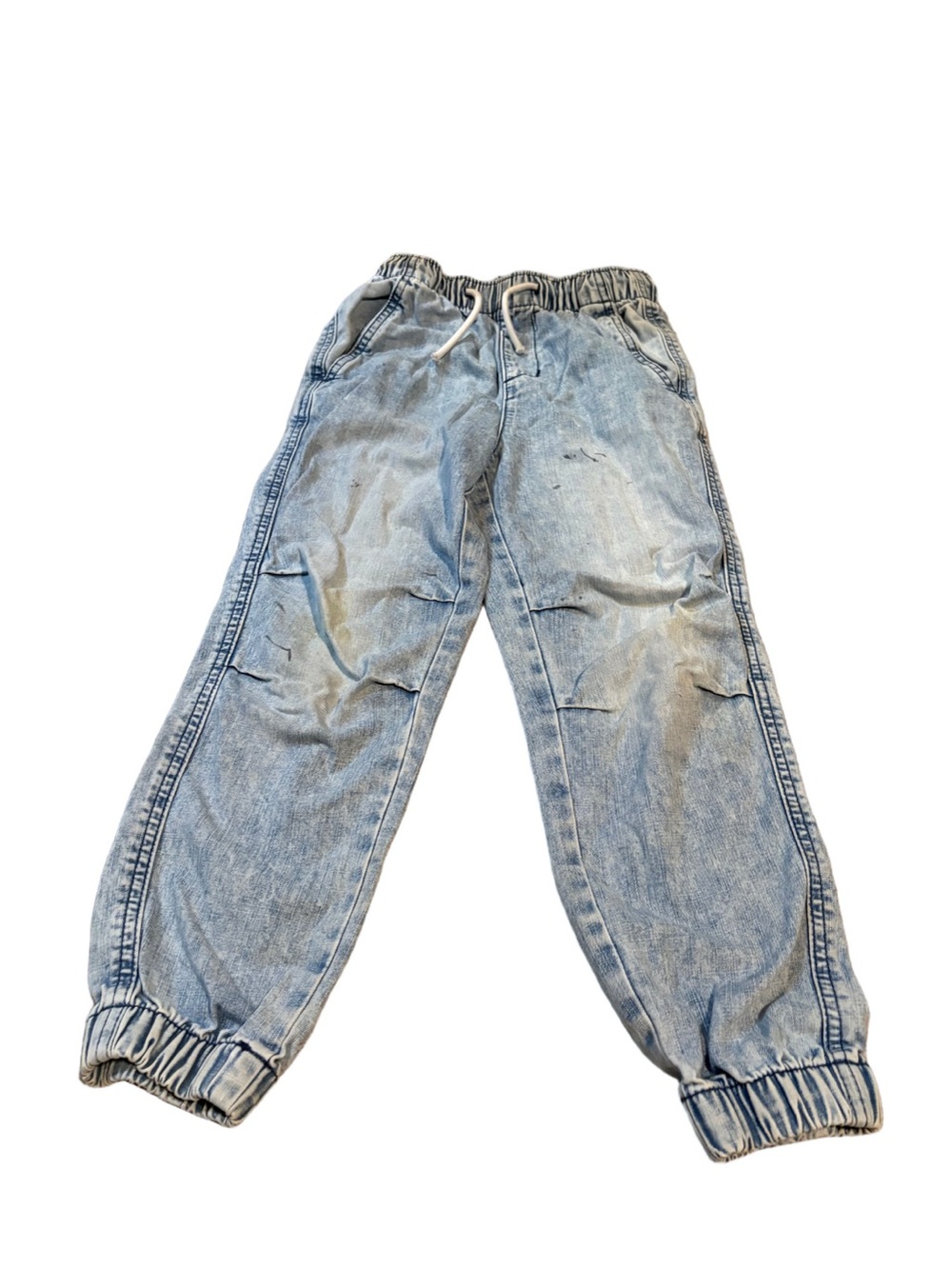 Free with any Purchase: H&M Kids Light Blue Denim Joggers Size 7-8